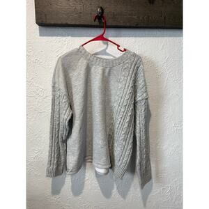 Gray Knit Sweater XL